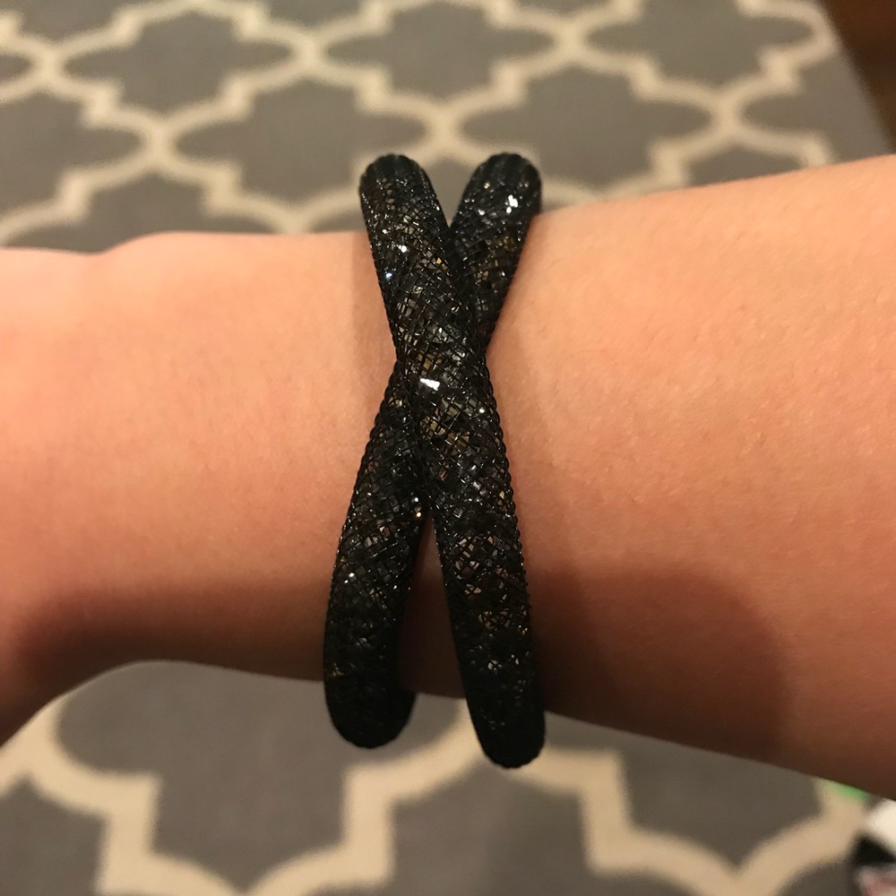 Swarovski stardust double wrap bracelet necklace
